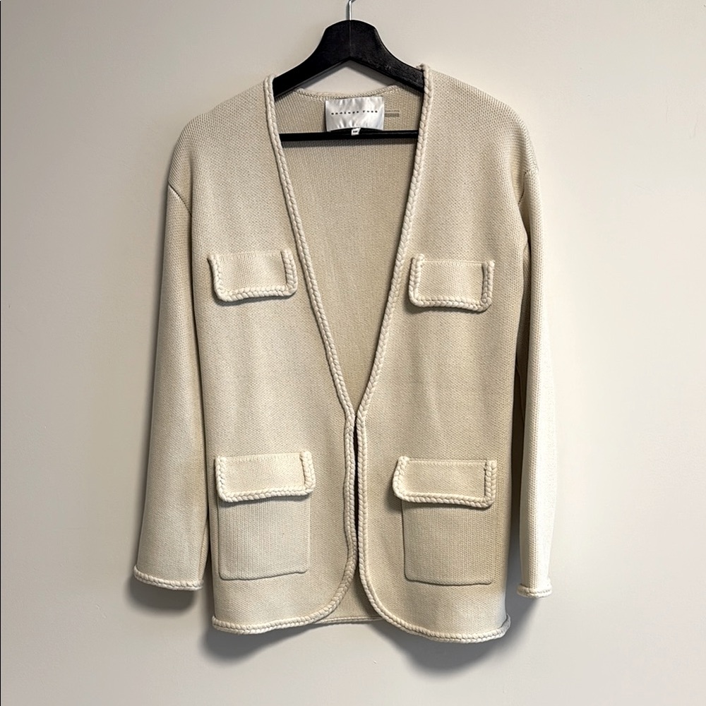 Endless rose beige cream knit cardigan sz xs tried on only
